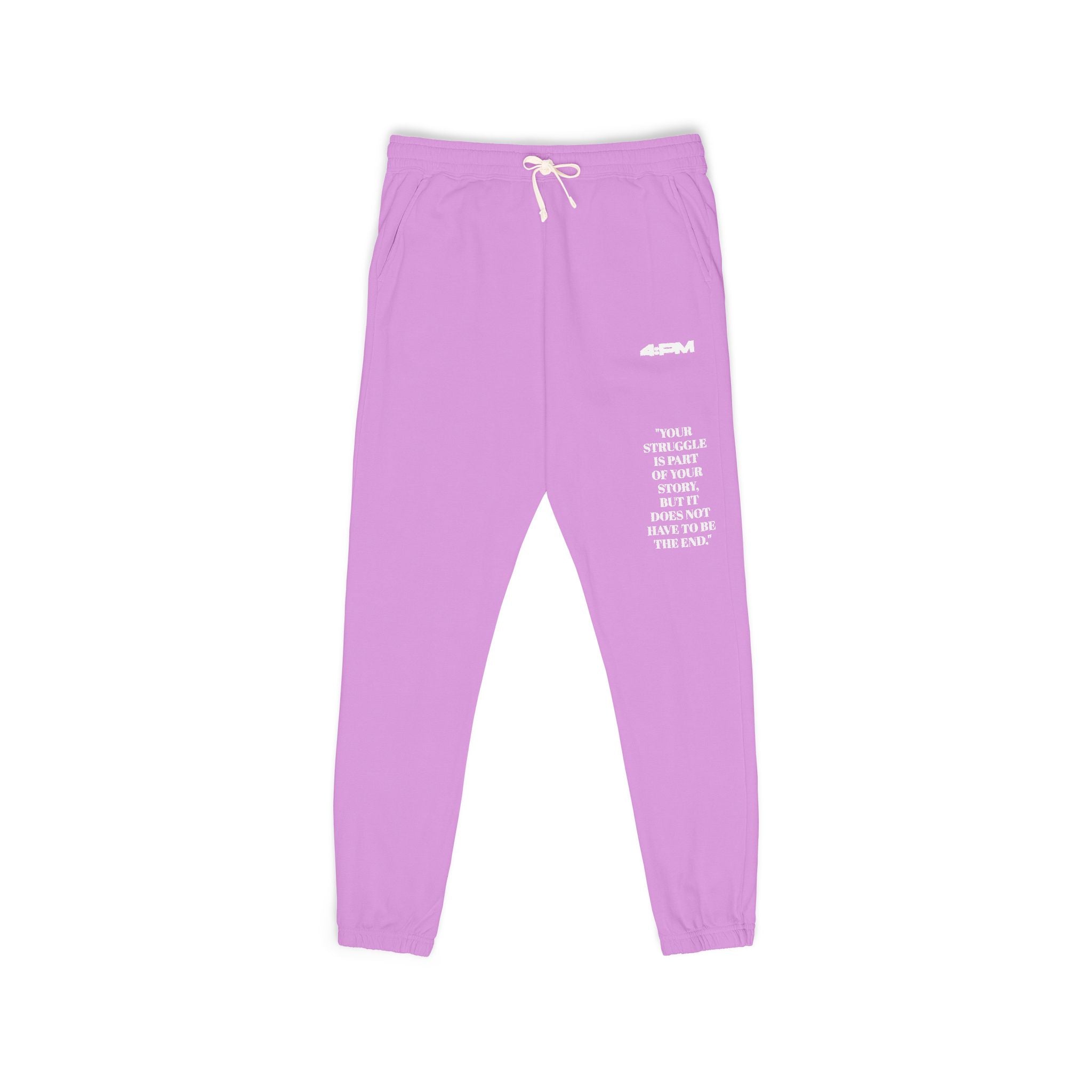 4:PM Supporting TWLOHA — Minimal White Logo Joggers