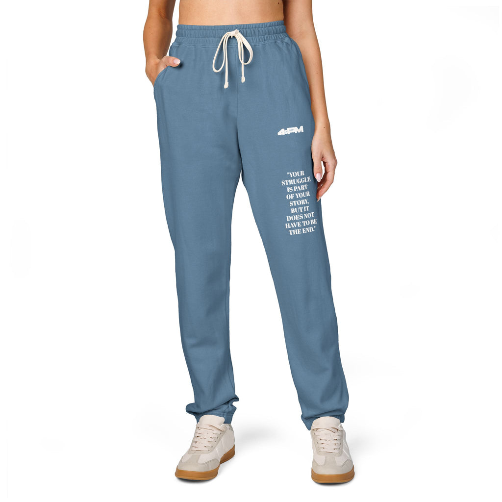 4:PM Supporting TWLOHA — Minimal White Logo Joggers