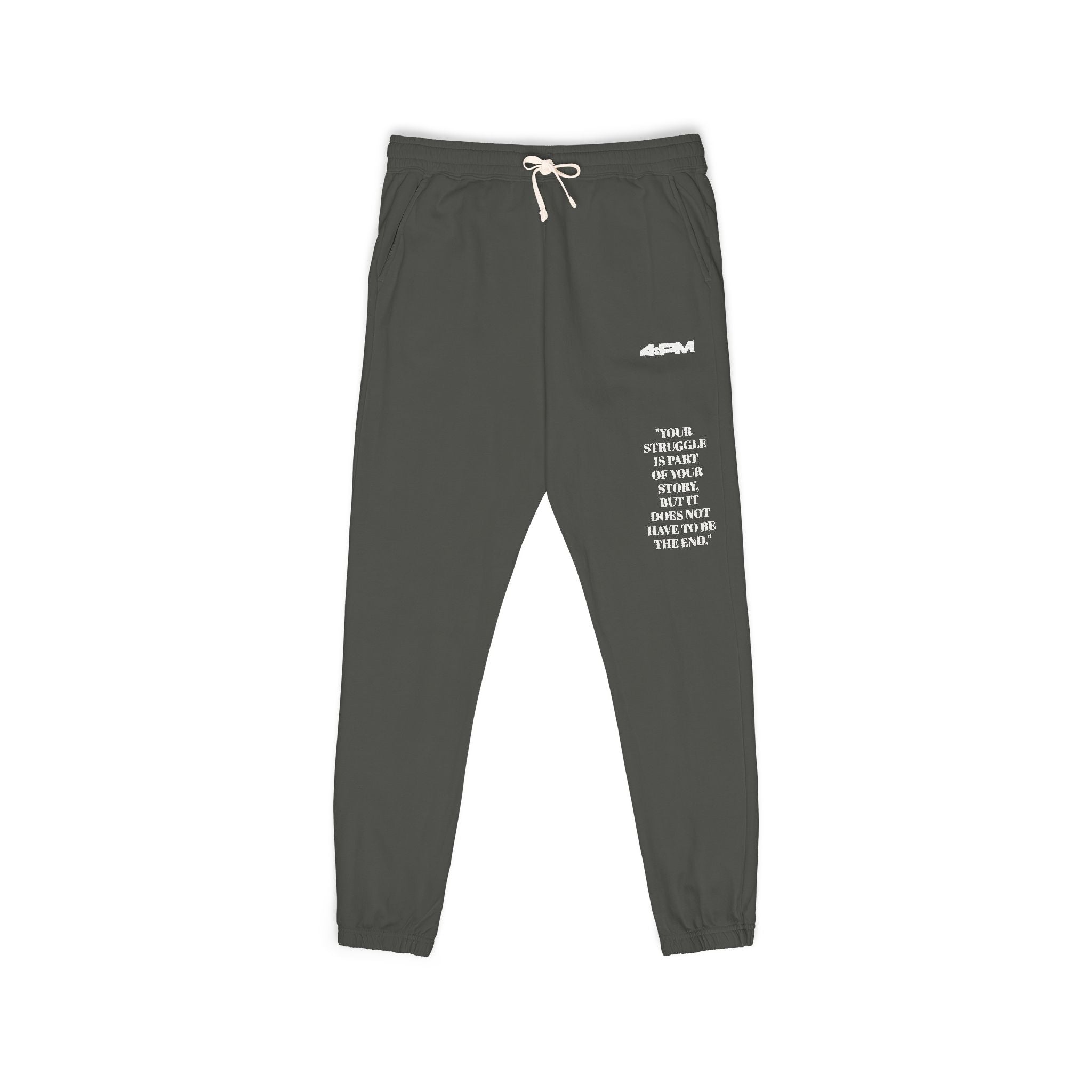 4:PM Supporting TWLOHA — Minimal White Logo Joggers