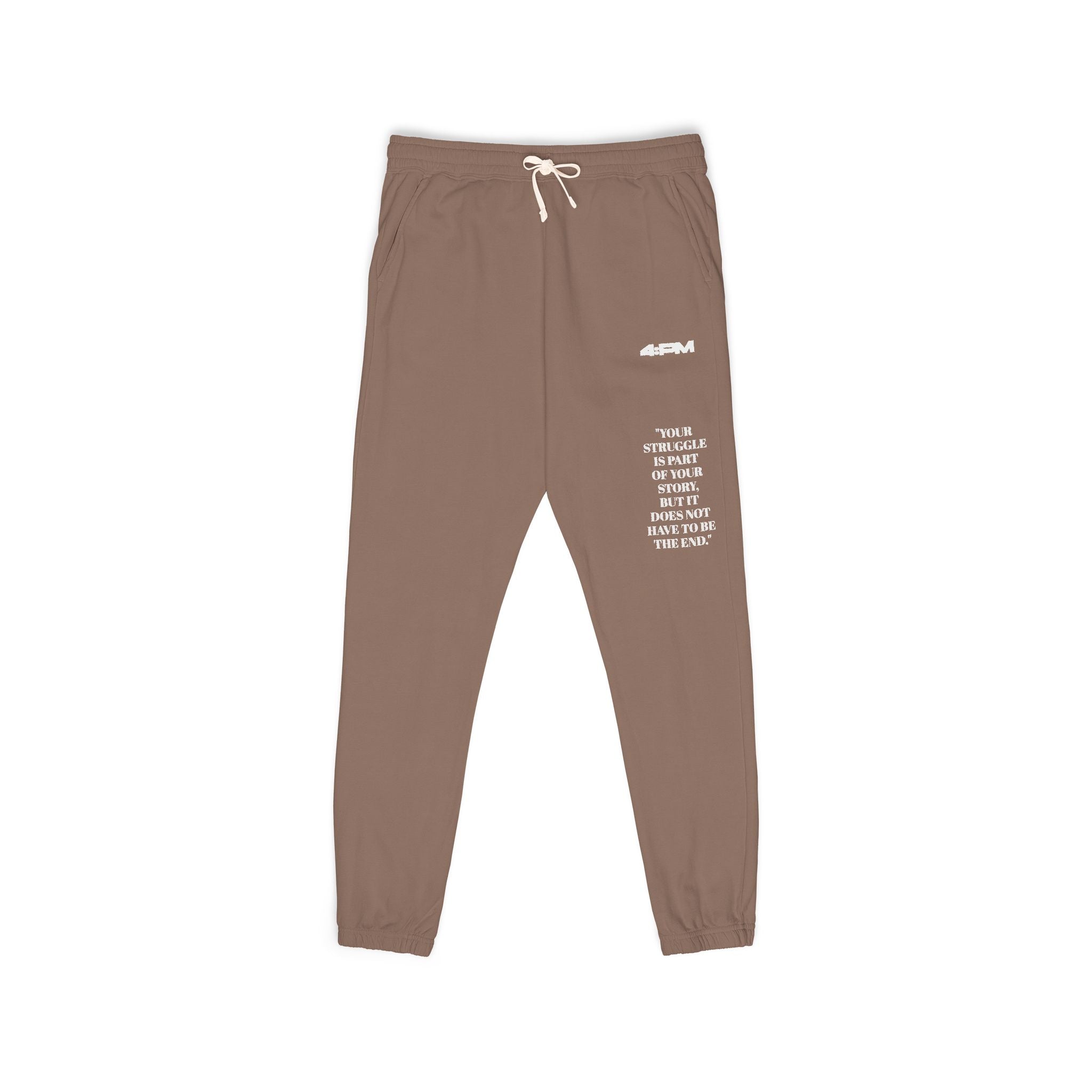 4:PM Supporting TWLOHA — Minimal White Logo Joggers