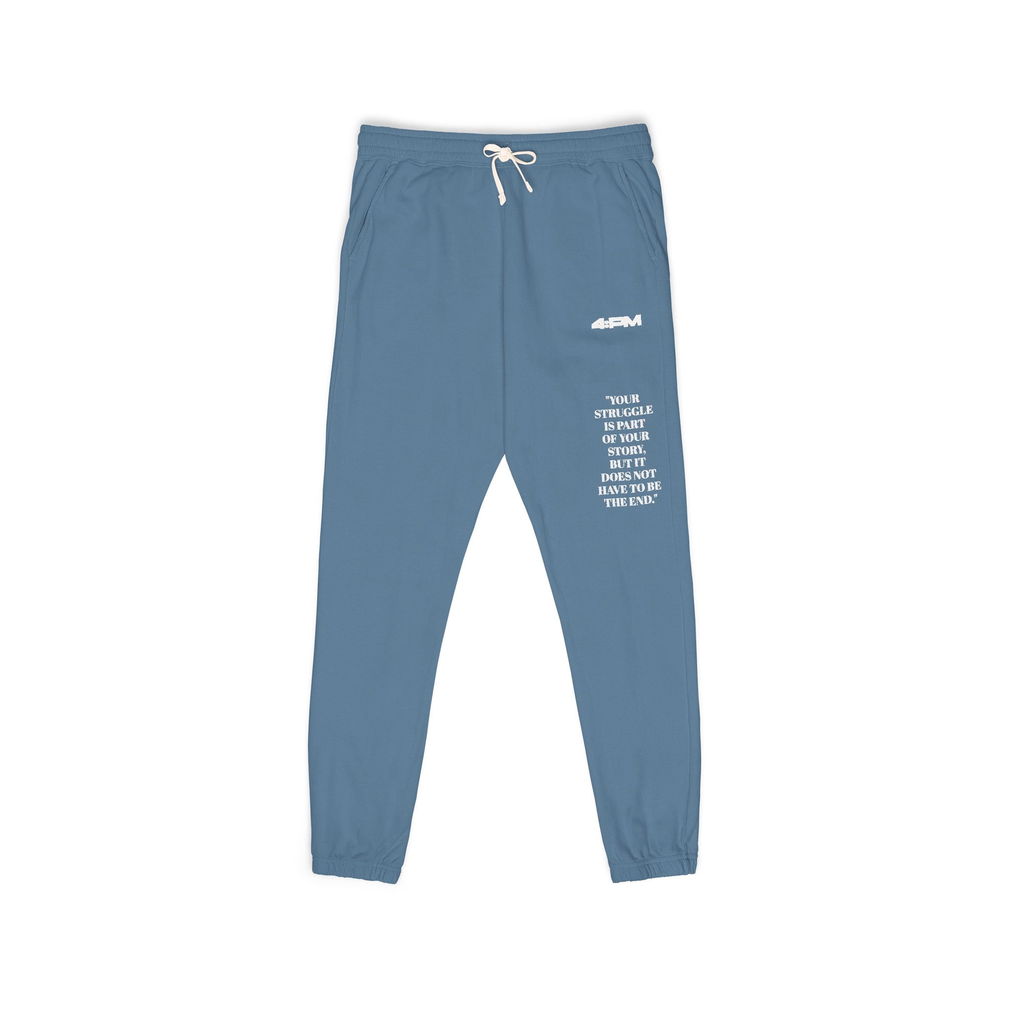 4:PM Supporting TWLOHA — Minimal White Logo Joggers