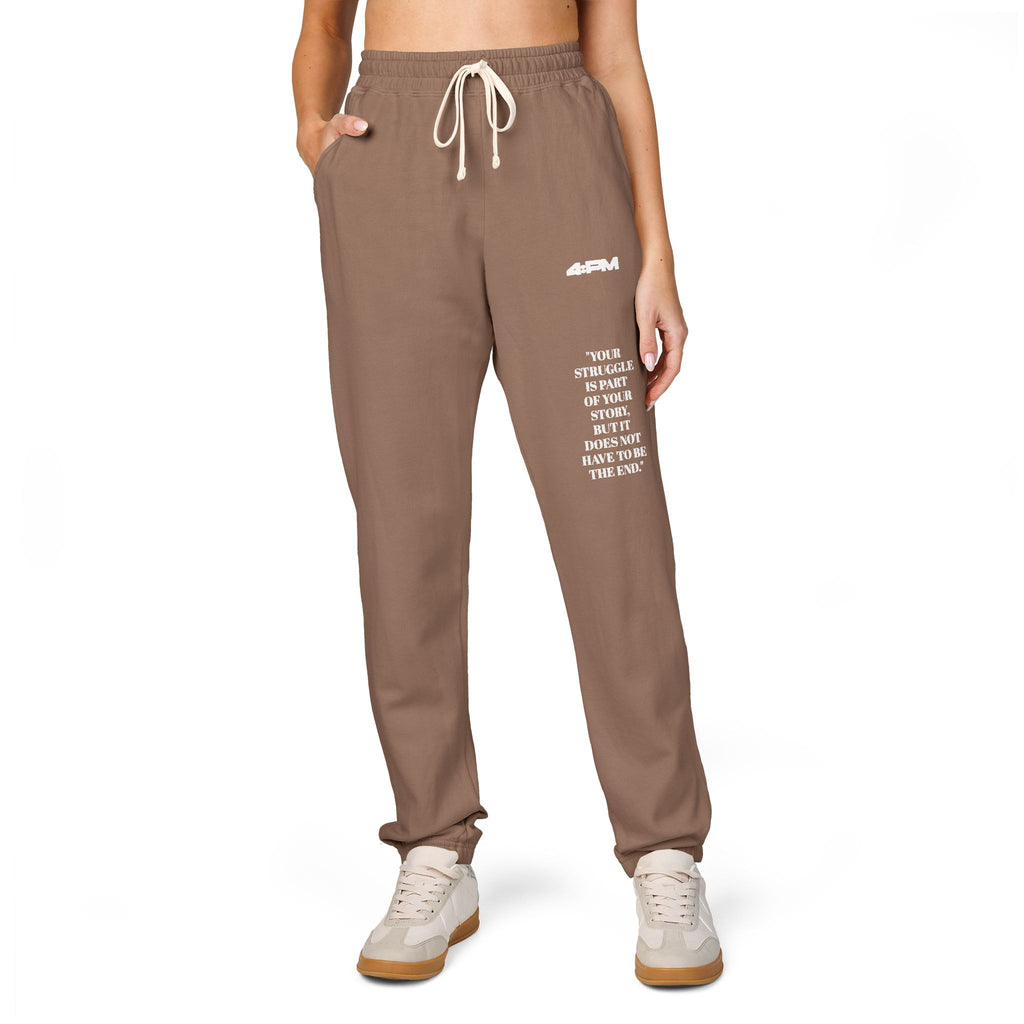 4:PM Supporting TWLOHA — Minimal White Logo Joggers