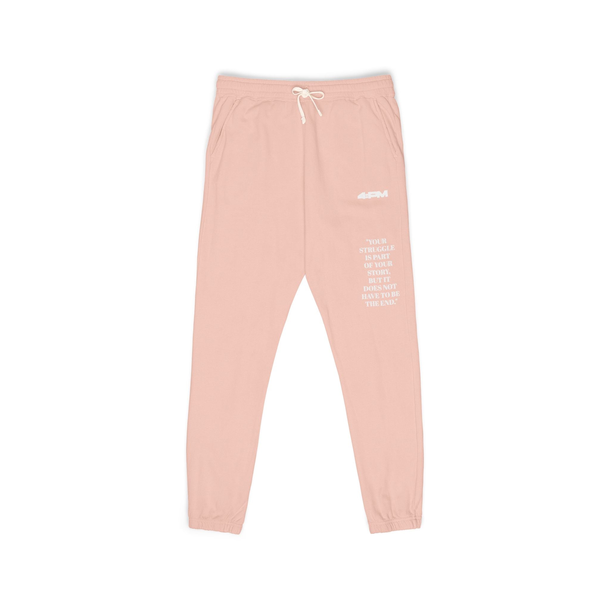 4:PM Supporting TWLOHA — Minimal White Logo Joggers